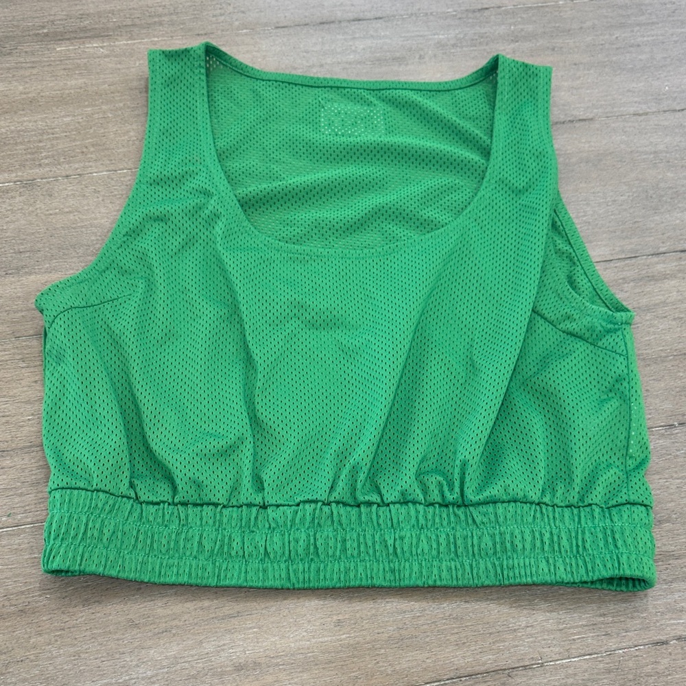 Daily Drills Vibrant Green Mesh Top